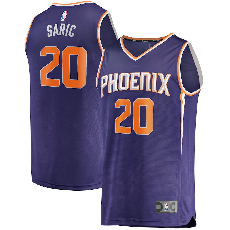 Men Phoenix Suns #20 Dario Saric Fanatics Branded Purple Fast Break Player Replica NBA Jersey